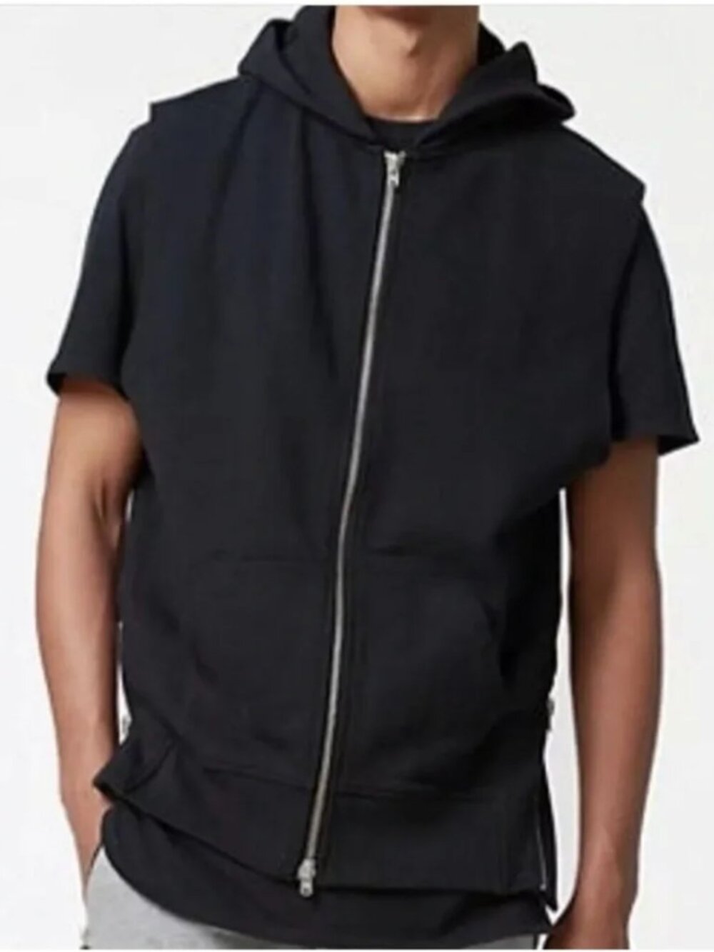 FOG Fear of God Collection One 2015-2016 Sleeveless Black Hoodie Mens Sz Large